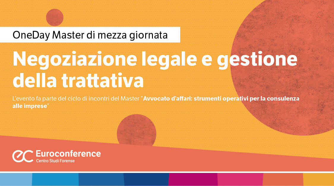 Immagine Negoziazione legale e gestione della trattativa | Euroconference